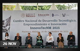 INAUGURA LA DRA. CLAUDIA SHEINBAUM PARDO, PRESIDENTA DE MÉXICO, EL EVENTO CUMBRE NACIONAL DE DESARROLLO TECNOLÓGICO, EMPRENDIMIENTO E INNOVACIÓN TECNM 2025 ETAPA NACIONAL