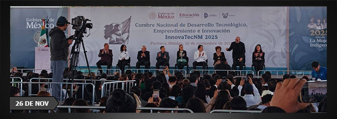 INAUGURA LA DRA. CLAUDIA SHEINBAUM PARDO, PRESIDENTA DE MÉXICO, EL EVENTO CUMBRE NACIONAL DE DESARROLLO TECNOLÓGICO, EMPRENDIMIENTO E INNOVACIÓN TECNM 2025 ETAPA NACIONAL