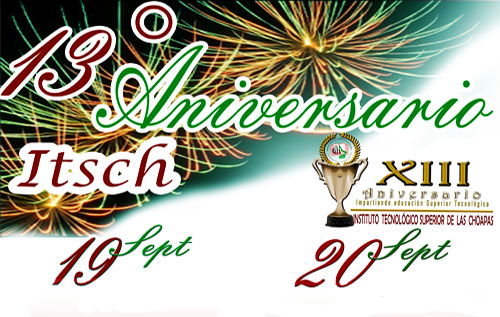 Programa del Aniversario No. 13 del ITSCH